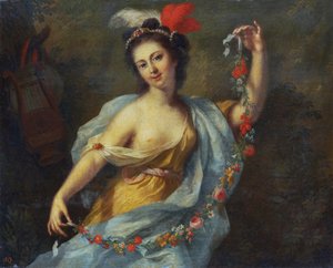 ミューズ・テルプシコーレ（9人のミューズ、1782年） 作： Johann Heinrich Tischbein