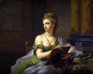 9人のミューズ - カリオペ（叙事詩） 作： Johann Heinrich Tischbein