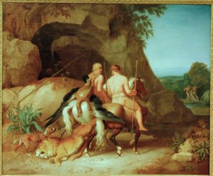 カストールとポルックス-男の強さ 作： Johann Heinrich Wilhelm Tischbein