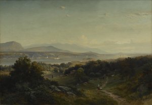 風景、ハイドパーク、ニューヨーク、1859 作： Johann Herman Carmiencke