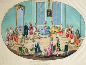 1782年、1783年のウィーンでの新年のお祝い（WCによる銅版画） 作： Johann Hieronymus Loeschenkohl