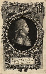 エマヌエル・シカネーダーの肖像 1751-1812, 1788. 作： Johann Hieronymus Loeschenkohl
