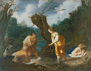 農民をカエルに変えるラトナ、1644年頃（銅に油彩） 作： Johann Hulsman