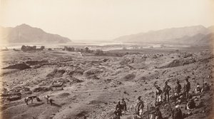 ラルプラ上の峡谷からバスソール方面を見る（1878年頃）（写真 作： Johann Hulsman