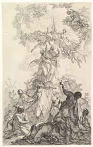 キリストの昇天」 1750年頃 作： Johann Ignatz Zimbal