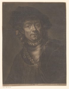 レンブラント・ファン・レインの肖像 作： Johann Jacob Haid (possibly)