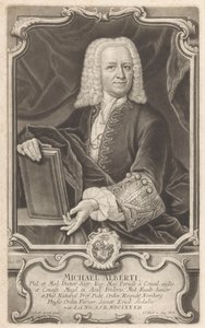 マイケル・アルベルティの肖像 作： Johann Jacob Haid