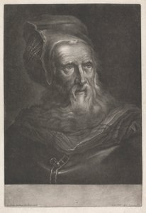 帽子をかぶった男 作： Johann Jacobus Haid