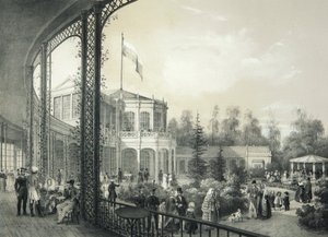 パブロフスクの鉄道駅、1840-1850。 作： Johann Jakob Meier