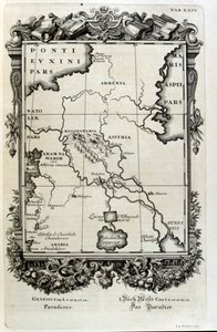 スイスの学者による「Physica Sacra」の銅版画。 ヨハン・ヤコブ・ショイツァー 作： Johann Jakob Scheuchzer