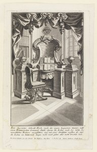 形をした机、...（執筆机と椅子） 作： Johann Jakob Schübler