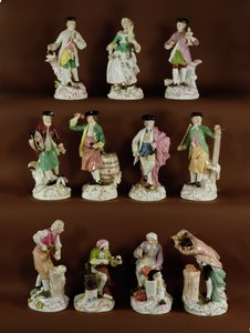 職人の11人の人物 作： Johann Joachim Kaendler