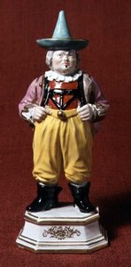 宮廷道化師の図 ボエティウスのエングレーヴィングの後 マイセン 18世紀半ば 作： Johann Joachim Kaendler