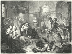 フィンランドの魔術師がイワン雷帝の死を予言していた（彫刻 作： Johann Karl Baehr