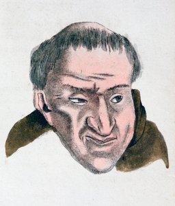 浮気、欺瞞的な気性のある人の顔の特徴、1808 作： Johann Kaspar Lavater