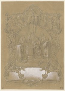 洗礼版画のデザイン 作： Johann Klein (attributed to)