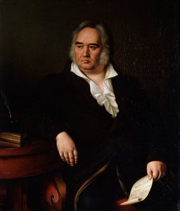 詩人イヴァン・ア・クリロフの肖像、1832 作： Johann Leberecht Eggink