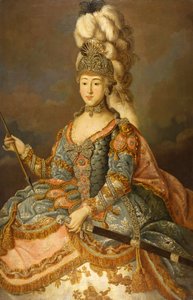 伯爵夫人アンナペトロヴナシェレメーチエワ1744-1768、1769の肖像。