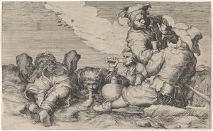 酒飲み五兄弟 作： Johann Liss (attributed to)