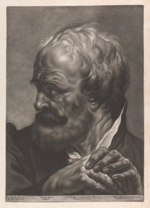 男の肖像 作： Johann Lorenz Haid