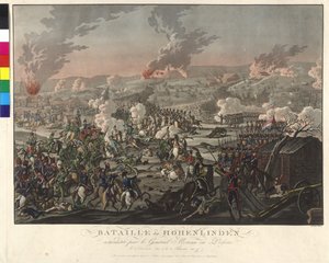1800年12月3日のホーエンリンデン（リンデン）の戦い（エッチング、アクアチント） 作： Johann Lorenz Rugendas