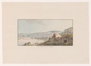 Lac de Joux の Pout のビュー Au Pout, pres du Lac de Joux (オブジェクトのタイトル) スイスの景色（シリーズタイトル） Collection de quelques vues dessinées en Suisse d