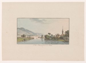 ビーラー湖のサンジャン島の眺め リル・セント Jean prés du Lac de Bienne (オブジェクトのタイトル) スイスの景色（シリーズタイトル） Collection de quelques vues dessinées en Suisse d