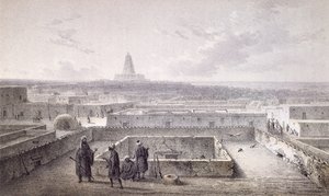 1857年に出版されたハインリッヒバースの「Les Voyages en Afrique」のTimbuktooの北側、 作： Johann Martin Bernatz