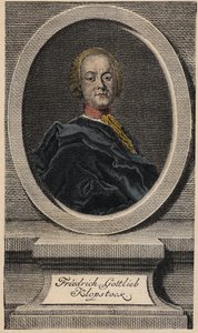 Friedrich Gottlieb Klopstock (1724-1803), ドイツの詩人 作： Johann Martin Bernigeroth