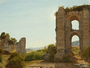 ローマ近郊の廃墟、1796年頃（油彩、カンヴァス）