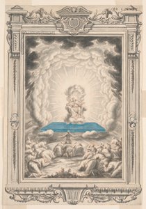 神の研究はモーセとその仲間に現れる、プレート171、Physica Sacra 作： Johann Melchior Füssli