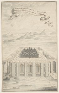 エルサレムの神殿のための習作、プレート 424、Physica Sacra 作： Johann Melchior Füssli