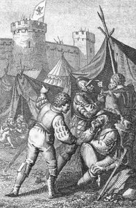 Confederation of the VIII cantons (Switzerland): "" 皇帝カレル 4 世 (1316-1375) が 1351 年頃にチューリッヒ市を包囲 (カール 4 世、旧スイス連邦 (旧 8 州連合) 1351 年にチューリッヒを包囲した神聖ローマ皇帝) )エングラ 作： Johann Michael Mettenleiter