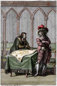 ハプスブルク家のアルベール 1 世 (1255 ～ 1308 年) は、教皇ボニファス 8 世とフランス王フィリップ 4 世の間の対立の時代にフランスの地図を研究していました。
