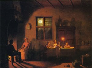 1867年の夕方 作： Johann Mongels Culverhouse