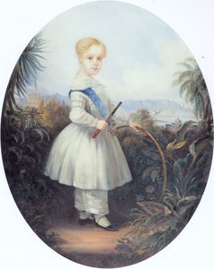 ブラジル皇太子アフォンソ、ペドロ2世の長男。1846. 作： ヨハン・モーリッツ・ルゲンダス