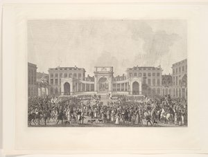1815 年、ブリュッセルでのウィリアム 1 世の就任式