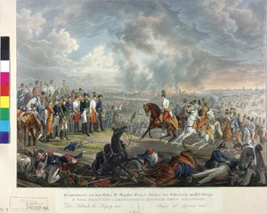 1813年、ライプツィヒでの諸国民の戦い 作： Johann Nepomuk Hoechle