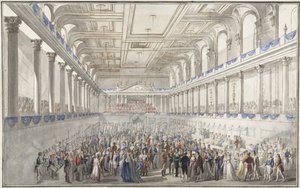 1814年10月9日にウィーンの議会の間にredouteパレ、c。 1815 作： Johann Nepomuk Hoechle