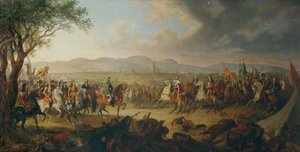 皇帝レオポルド 1 世と国王ヤン 3 世 ウィーン前のソビエスキー 作： Johann Nepomuk Höchle