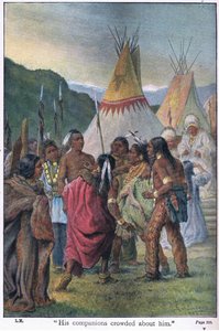 彼の仲間は彼について混雑しました、1910 作： Johann Nepomuk Schonberg