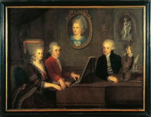 オーストリア、ザルツブルク、モーツァルト・ファミリー 作： Johann Nepomuk della Croce