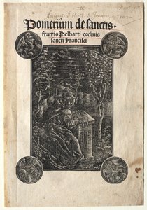 庭で勉強するテメスバールのペルバート、1620年。 作： Johann Otmar