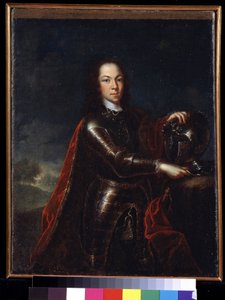 ロシアのアレクシス ペトロヴィッチ ロマノフ (1690-1718) の肖像画。 （ロシアのツァレビッチ・アレクセイ・ペトロヴィッチ）。 ヨハン パウル リューデン (?-1739) の絵画 作： Johann Paul (d.1739) Luedden
