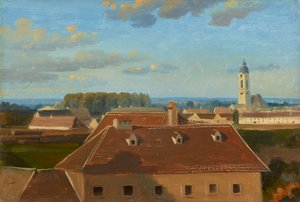 シャンツェルからアウガルテンまでの眺め 作： Johann Peter Krafft