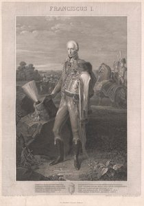 神聖ローマ皇帝フランシスコ2世（エングレーヴィング） 作： Johann Peter Krafft