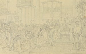 プレスバーグでの皇后カロライナ・オーガスタの戴冠式 作： Johann Peter Krafft