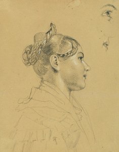 「プレスブルグからの皇帝フランツの帰還」のための少女習作 作： Johann Peter Krafft