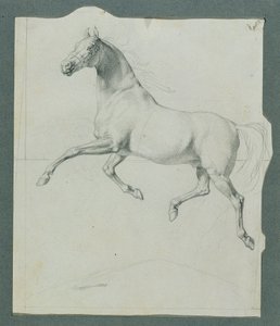 「リューディガーとアンジェリカ」のための馬の習作 作： Johann Peter Krafft