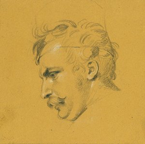 「シゲト要塞の前でのニコラウス・ズリーニの失敗」に関する肖像研究 作： Johann Peter Krafft